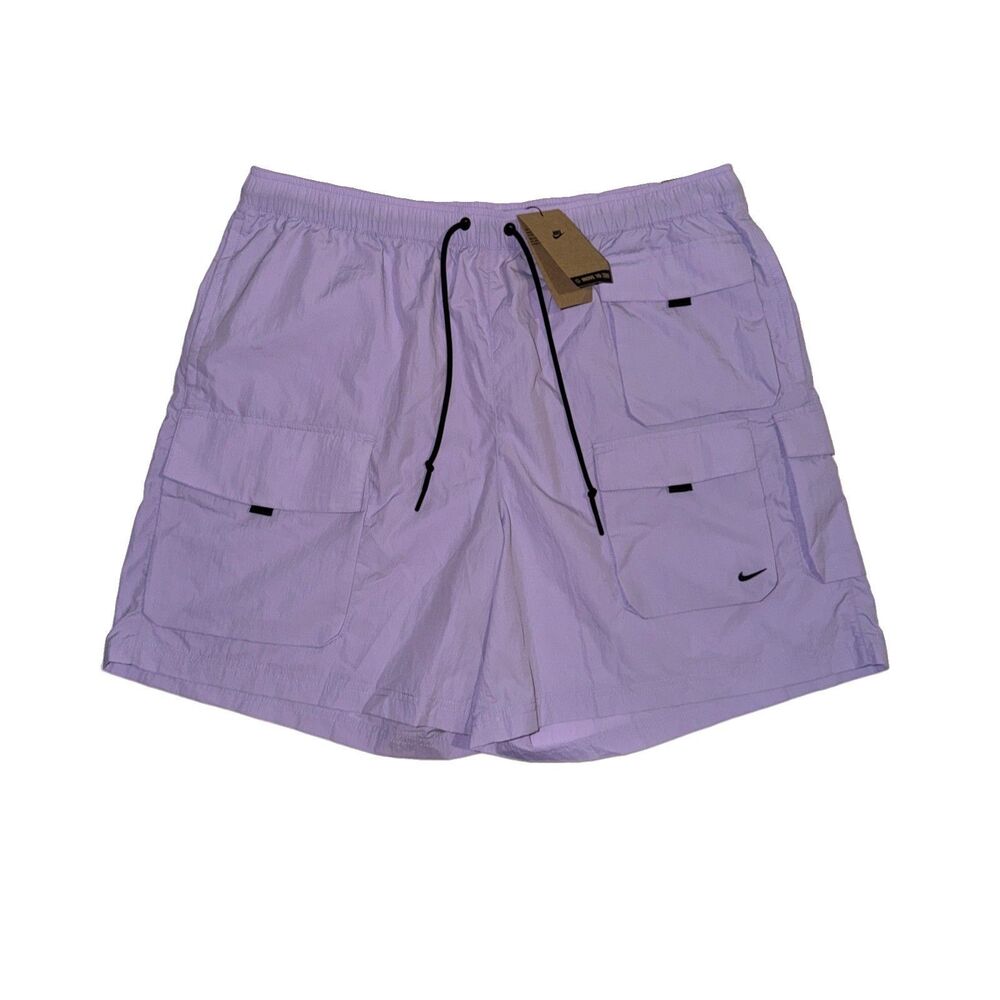 Nike Tech Woven Cargo Shorts Mens XL Purple Hydrangeas Loose Fit NWT HJ0677-515